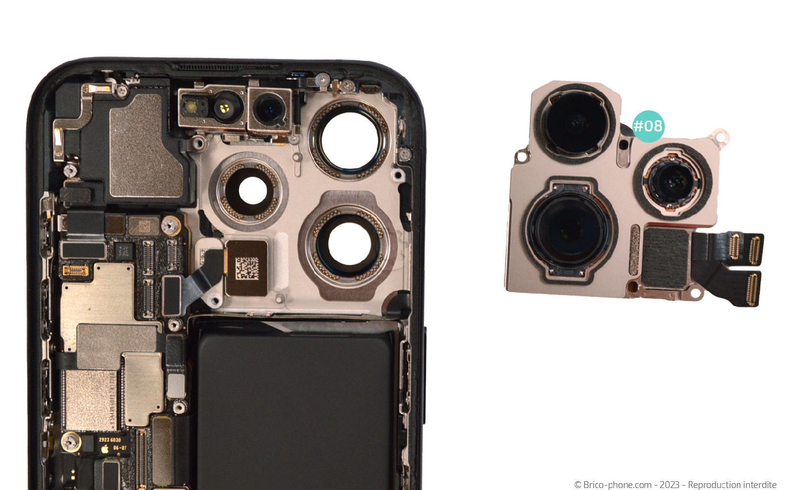 Comment changer le haut-parleur interne sur iPhone 15 Pro photo 3