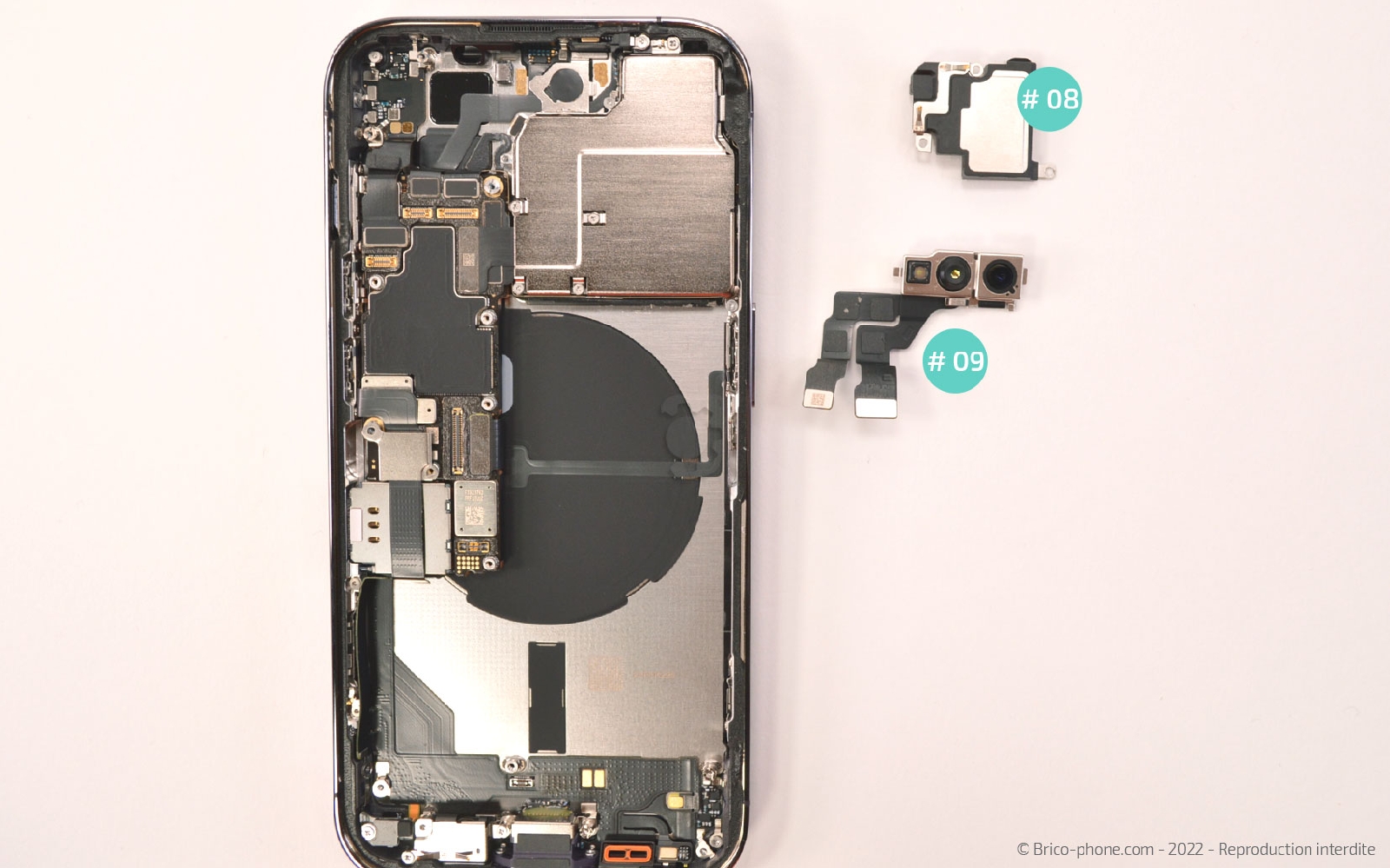 Comment changer la coque arrière sur iPhone 14 Pro Max photo 4