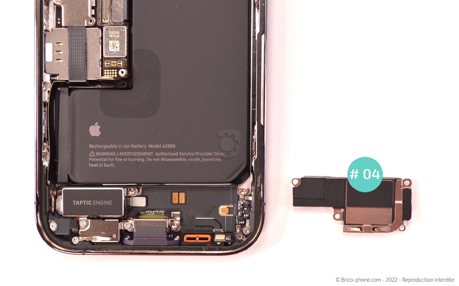 Comment changer la coque arrière sur iPhone 14 Pro Max photo 3