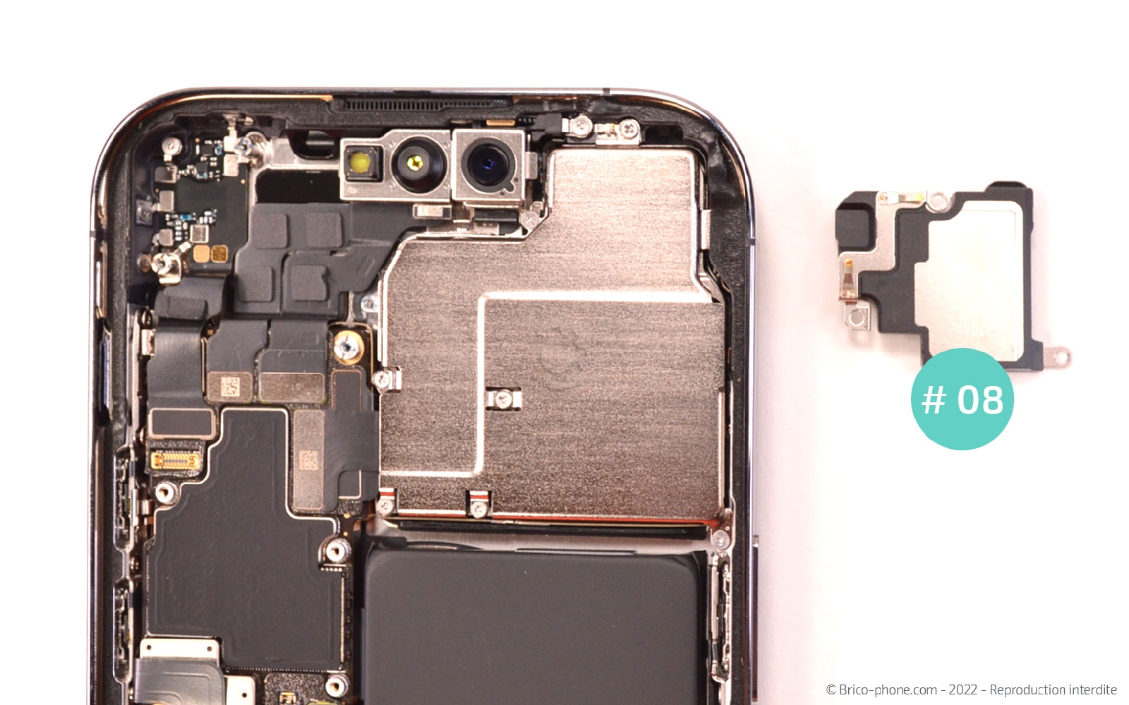 Comment changer la coque arrière sur iPhone 14 Pro Max photo 3