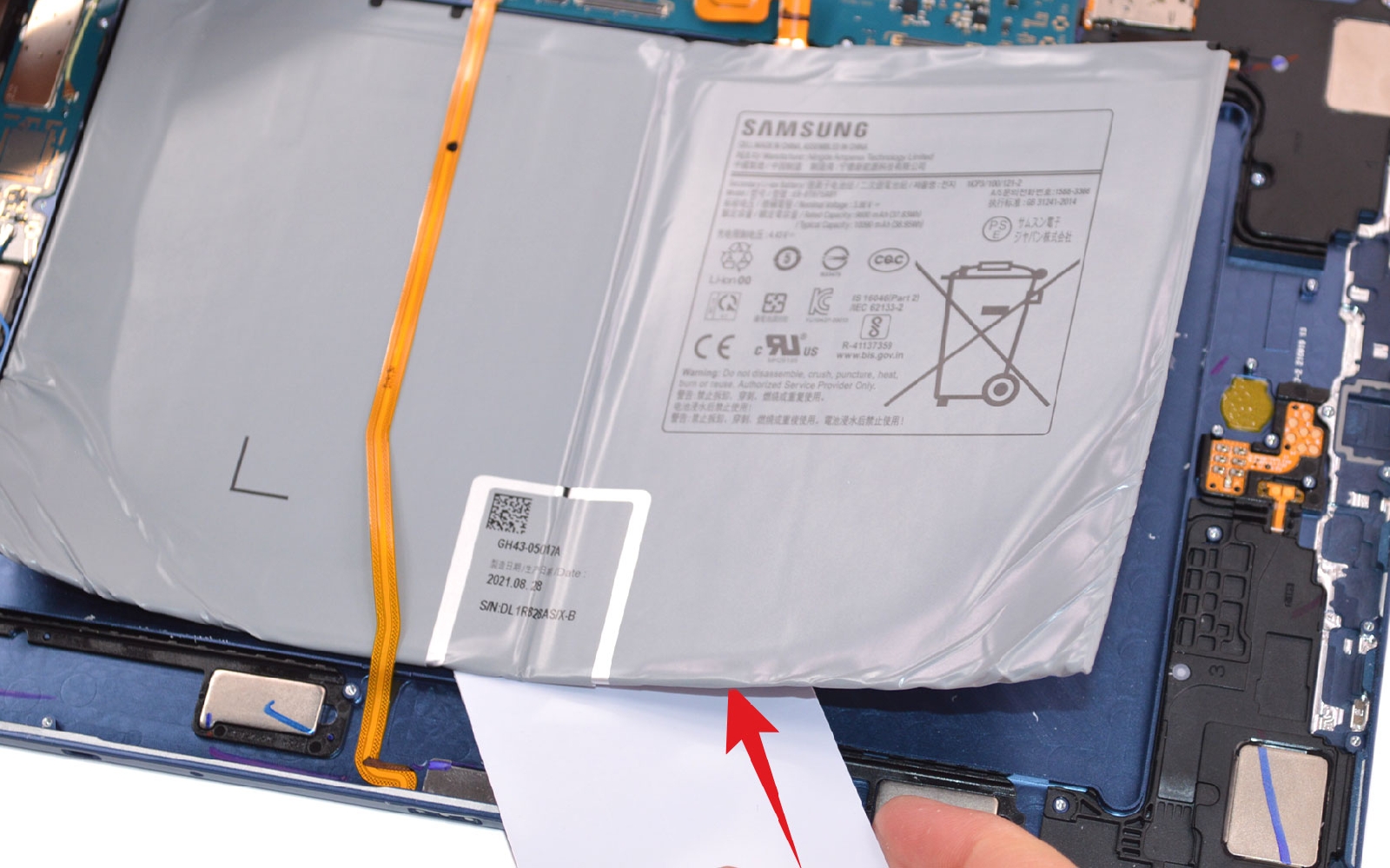 Comment changer la batterie sur Galaxy Tab S7 Plus (SM-T970-SM-T976B) photo 3