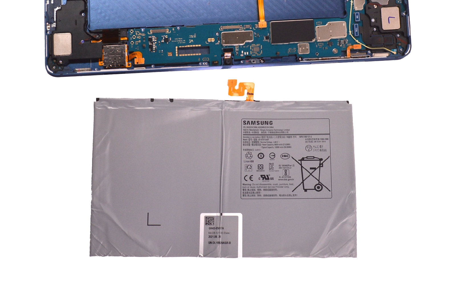 Comment changer la batterie sur Galaxy Tab S7 Plus (SM-T970-SM-T976B) photo 4