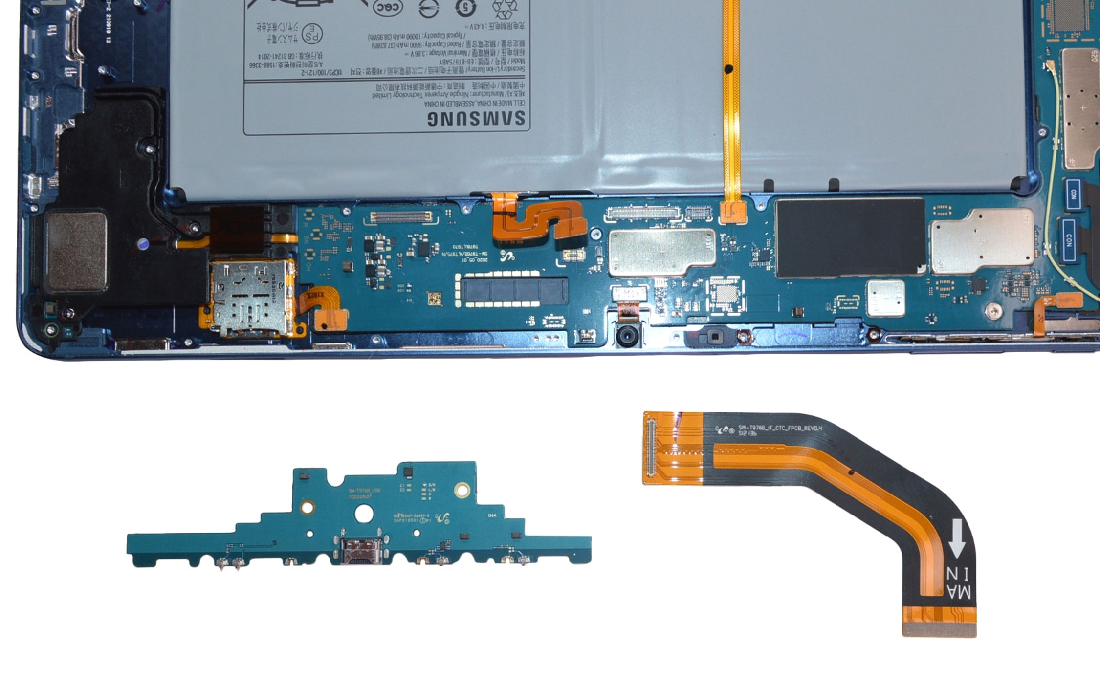 Comment changer le connecteur de charge  sur Galaxy Tab S7 Plus (SM-T970-SM-T976B) photo 2