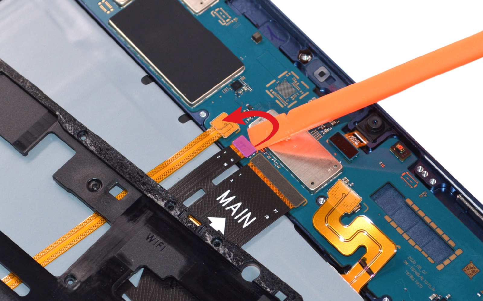 Comment changer le connecteur de charge  sur Galaxy Tab S7 Plus (SM-T970-SM-T976B) photo 1