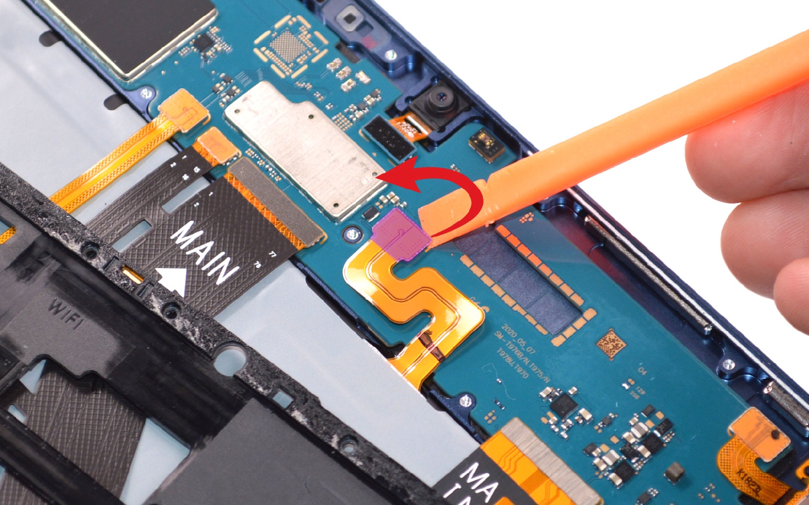 Comment changer le connecteur de charge  sur Galaxy Tab S7 Plus (SM-T970-SM-T976B) photo 1