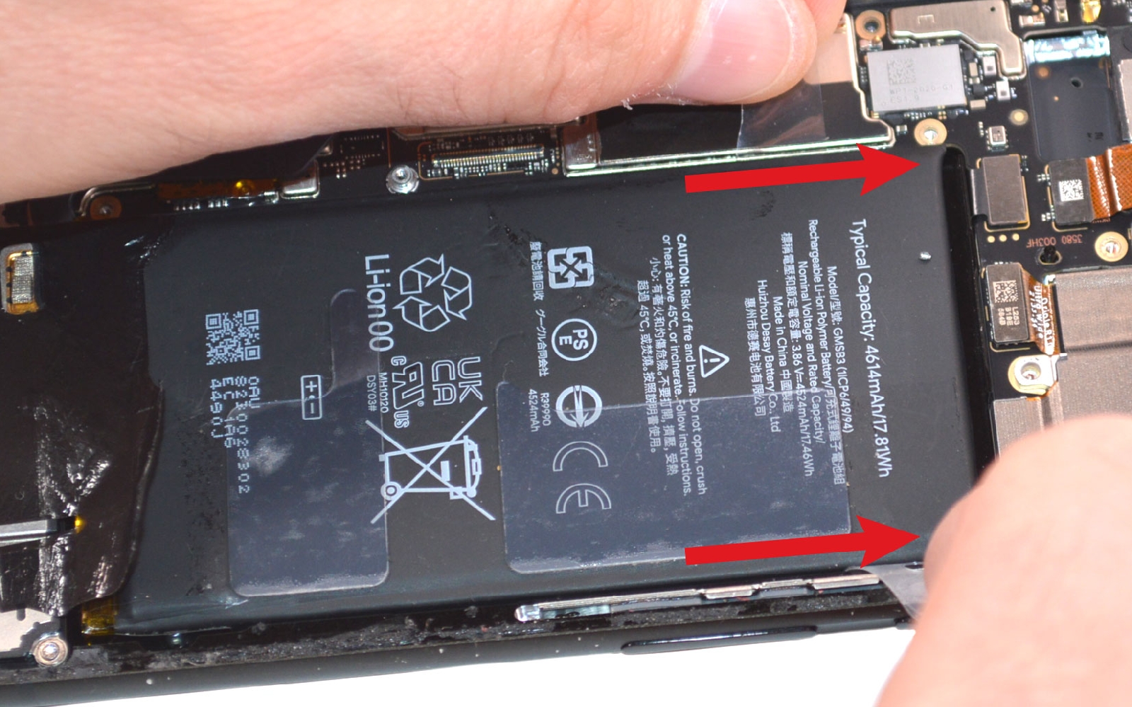 Comment changer la batterie sur Pixel 6 photo 4