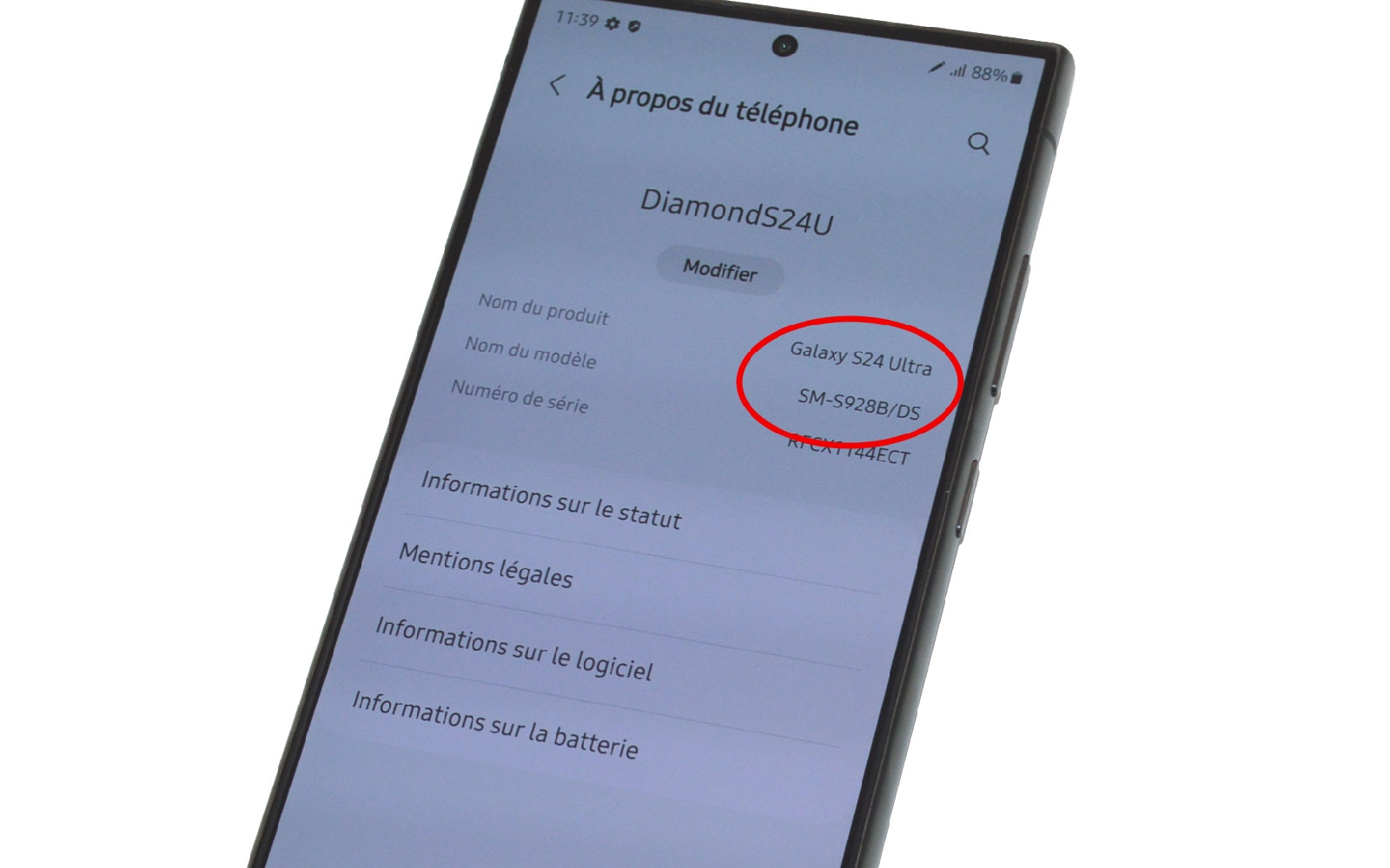 Comment changer l'écran seul sur Galaxy S24 Ultra photo 1