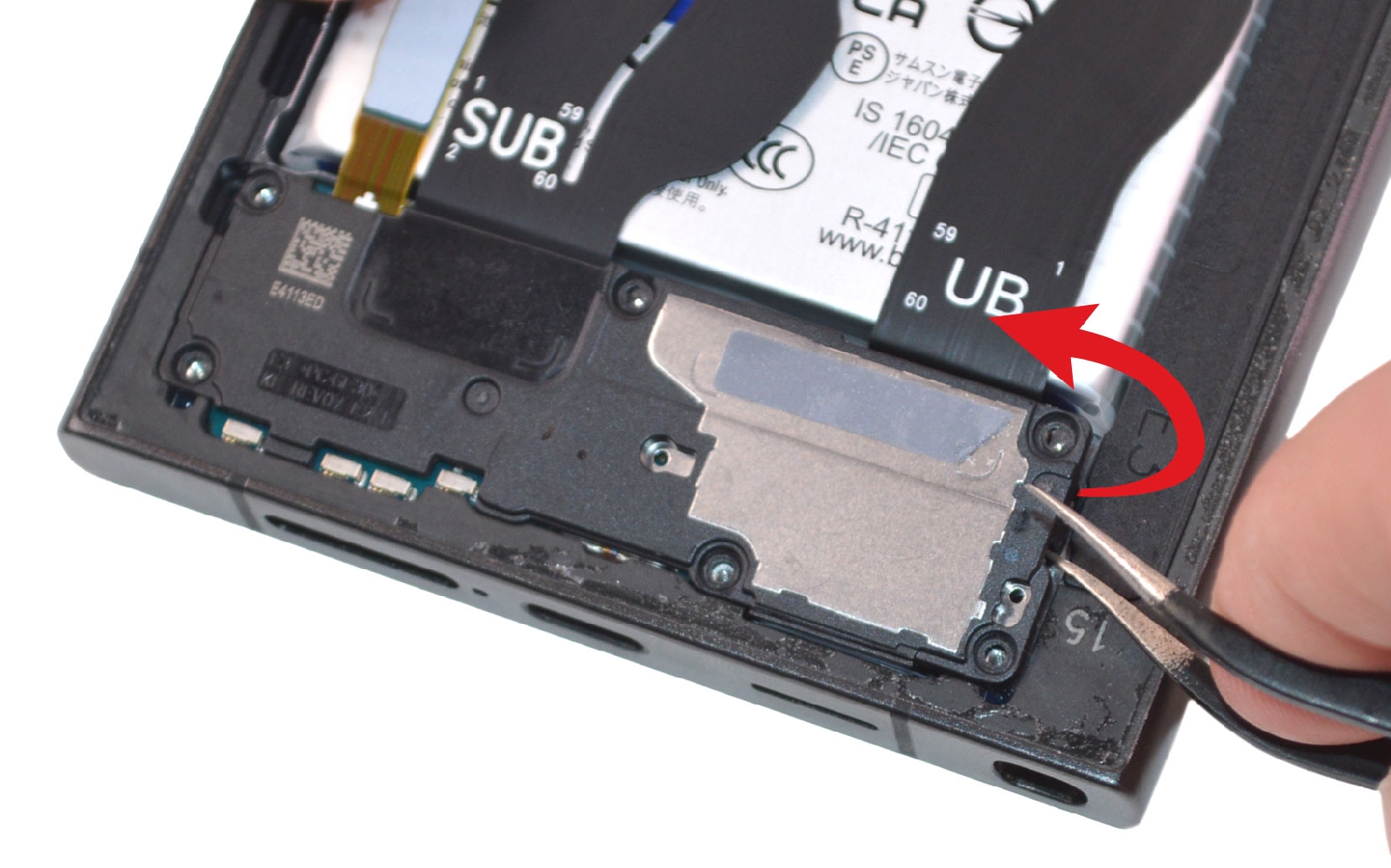 Comment changer la batterie sur Galaxy S24 Ultra photo 2