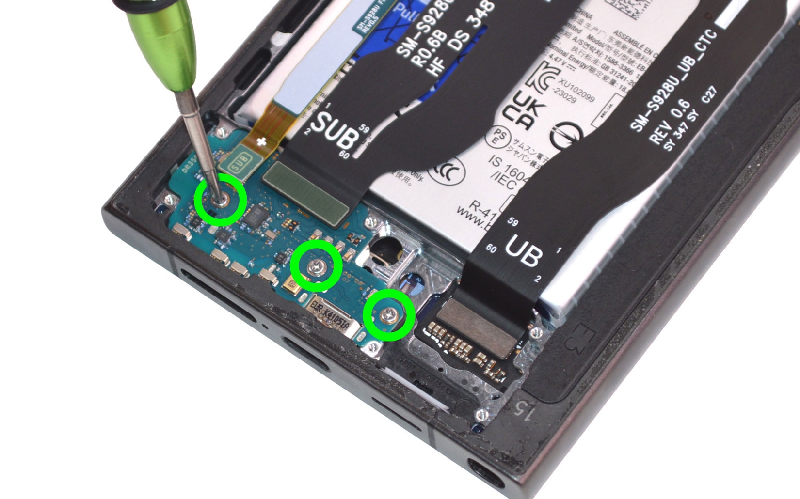 Comment changer le connecteur de charge  sur Galaxy S24 Ultra photo 1