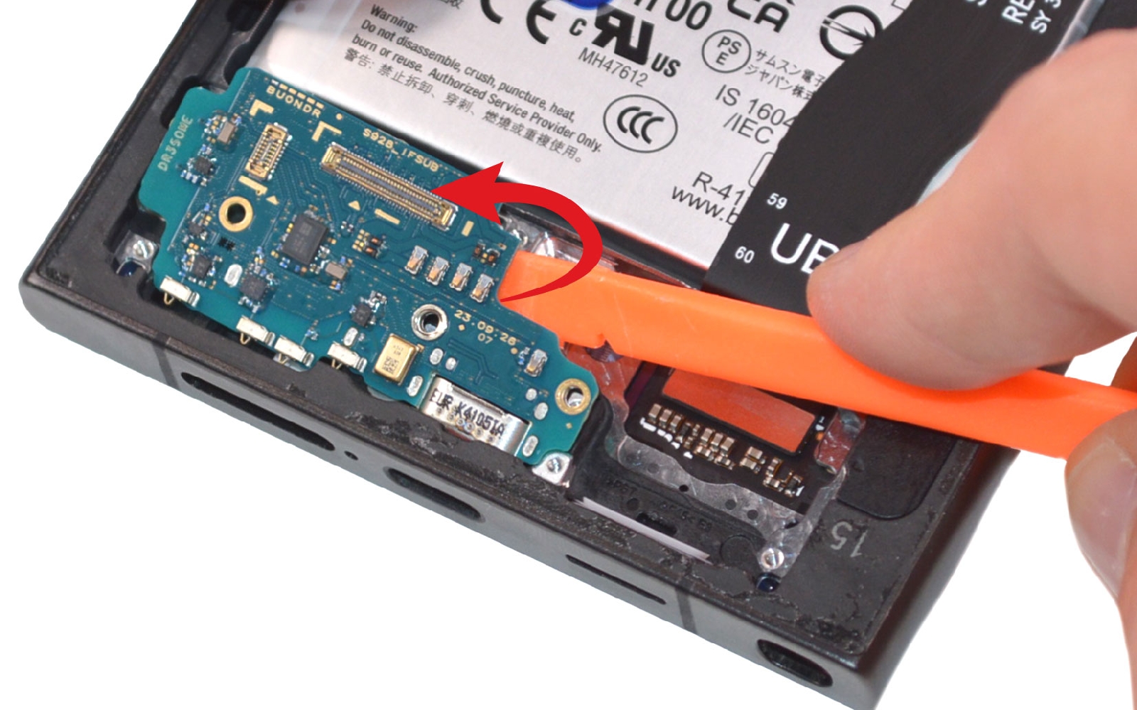 Comment changer le connecteur de charge  sur Galaxy S24 Ultra photo 2