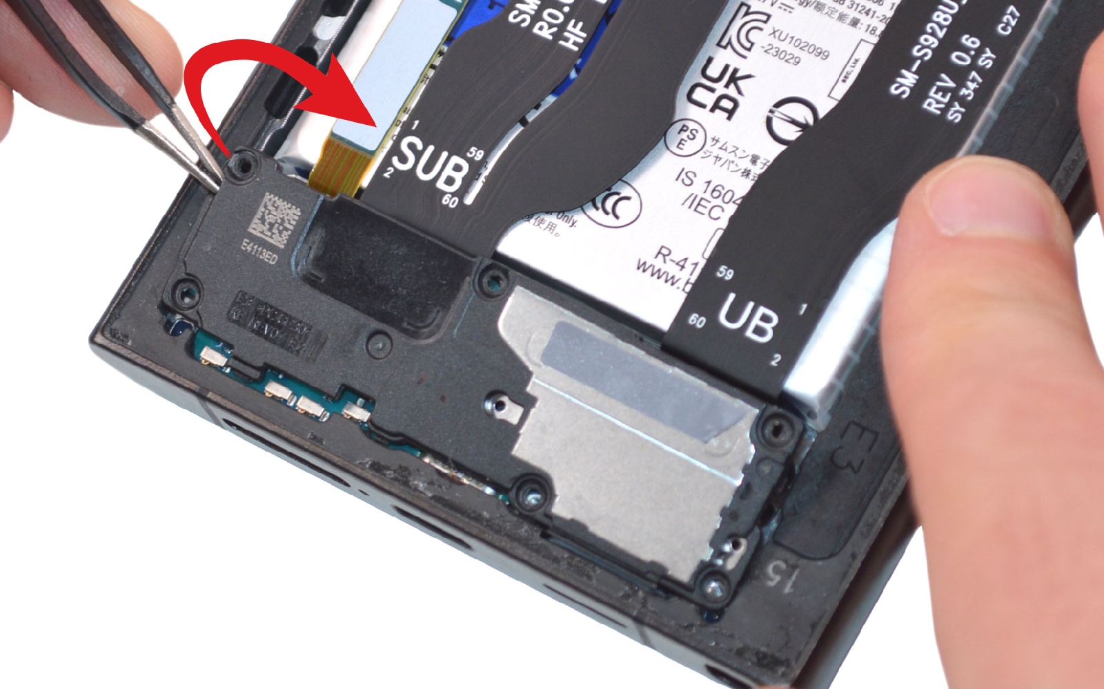 Comment changer le connecteur de charge  sur Galaxy S24 Ultra photo 3