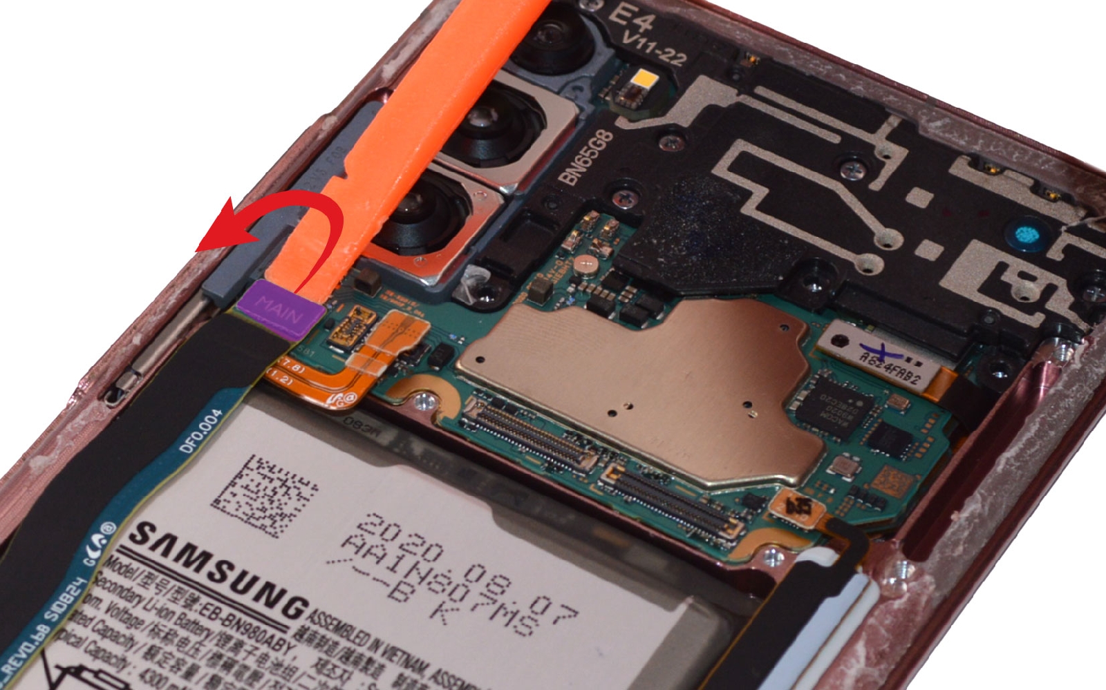 Guide de réparation sur Galaxy Note 20 photo 4