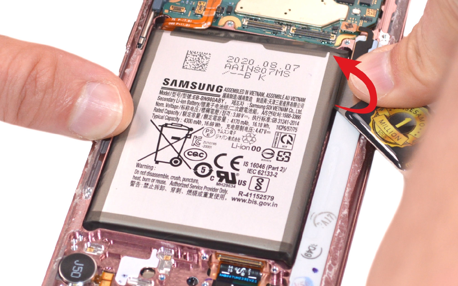 Comment changer la batterie sur Galaxy Note 20 photo 1