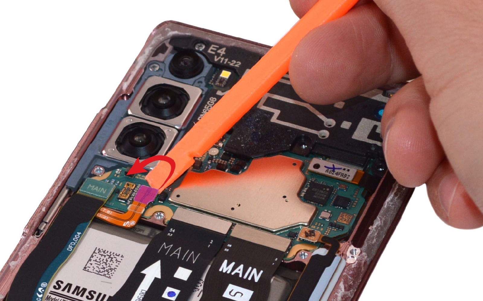 Comment changer le connecteur de charge  sur Galaxy Note 20 photo 1