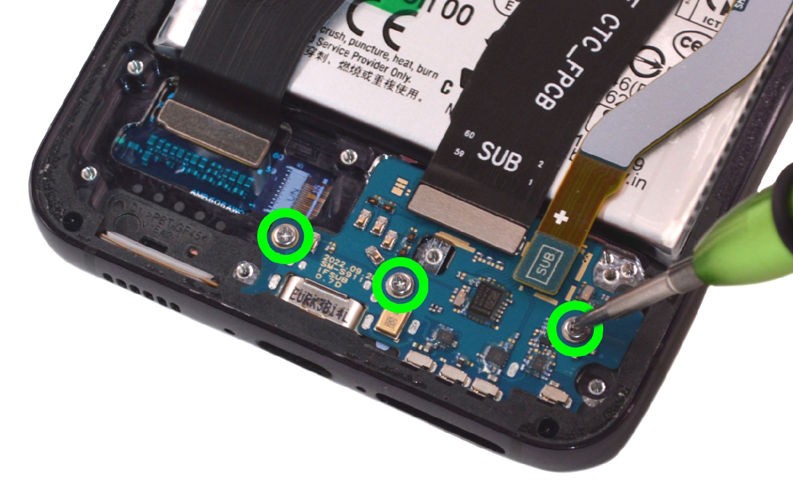 Comment changer le connecteur de charge  sur Galaxy S23 photo 1