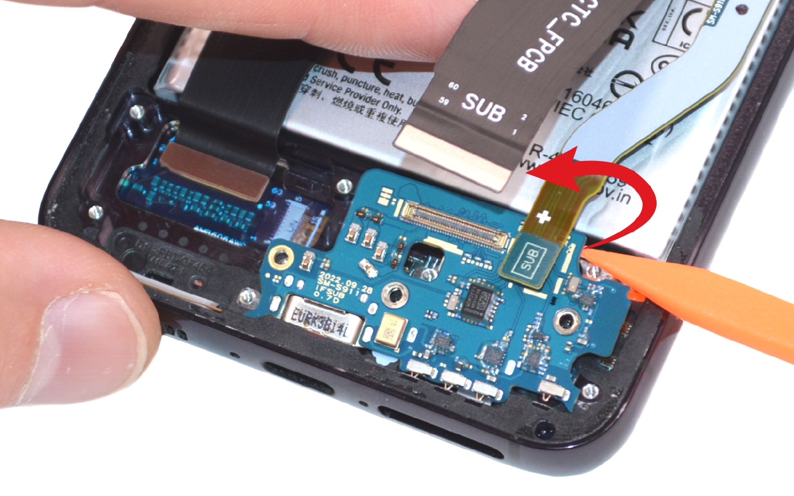 Comment changer le connecteur de charge  sur Galaxy S23 photo 2