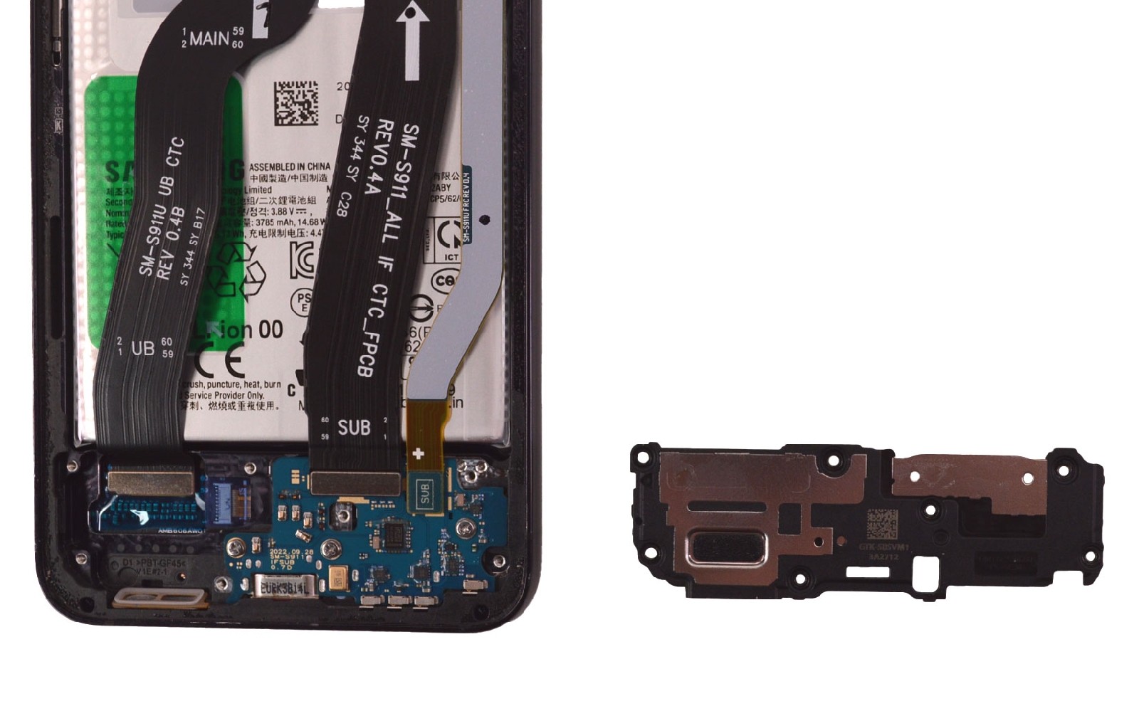 Comment changer le connecteur de charge  sur Galaxy S23 photo 3