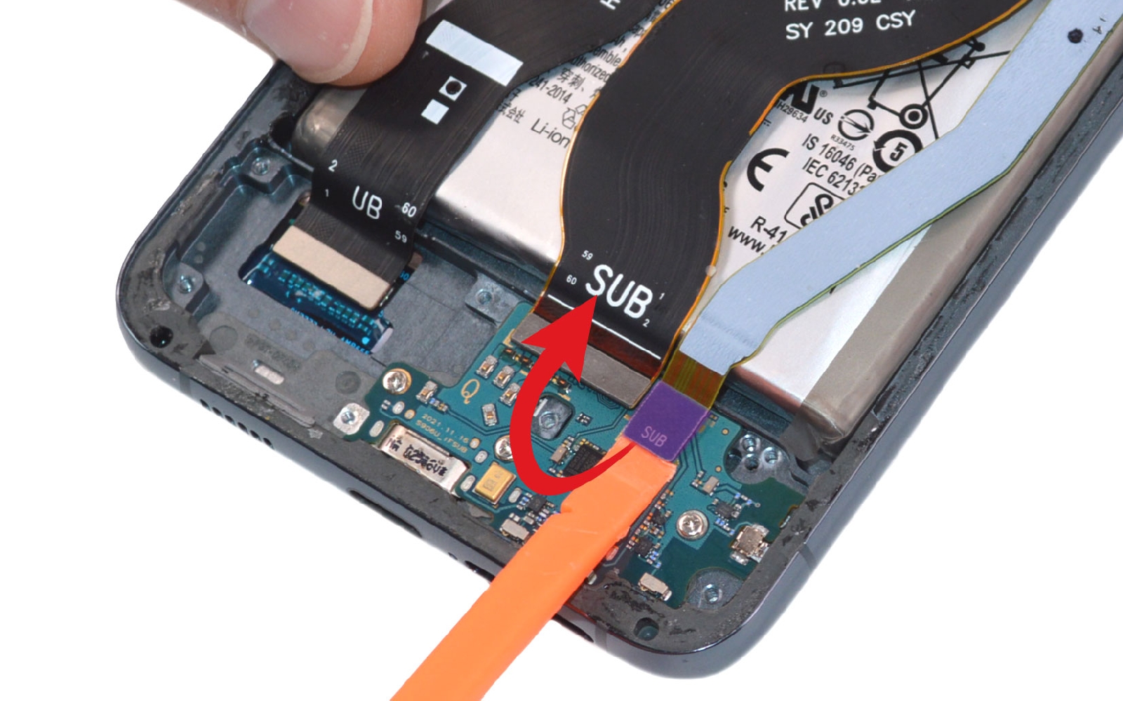 Comment remplacer le bloc écran sur Galaxy S22 plus photo 3