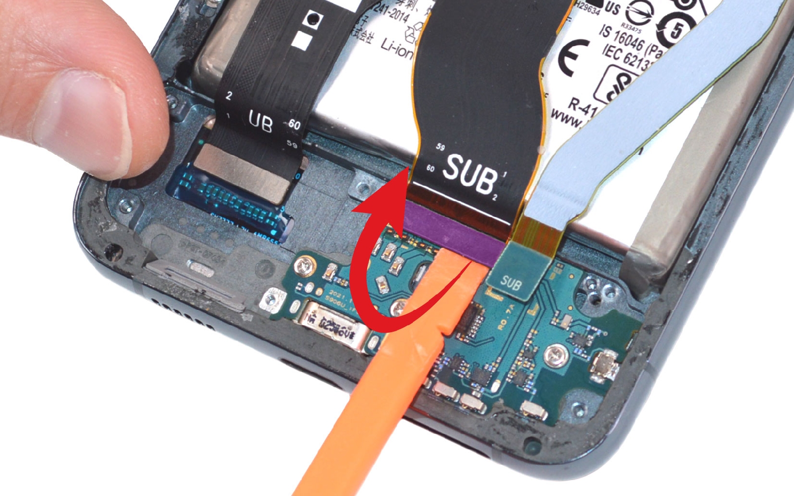 Comment changer le connecteur de charge sur Galaxy S22 plus photo 2