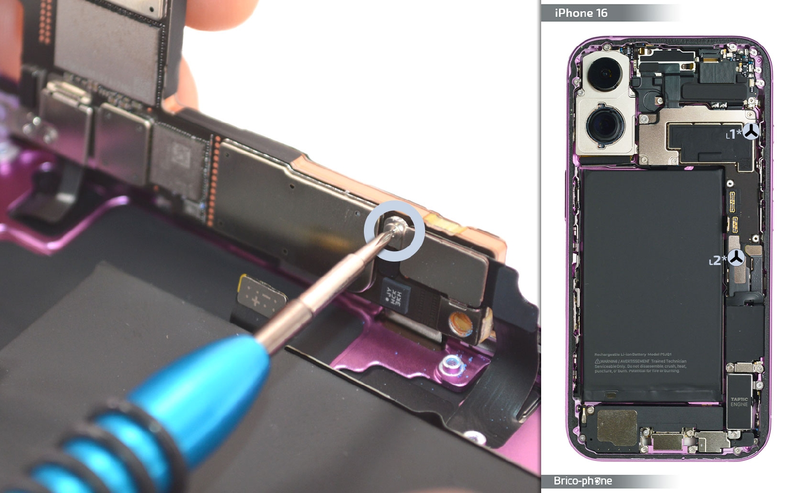 Guide de réparation sur iPhone 16 photo 1