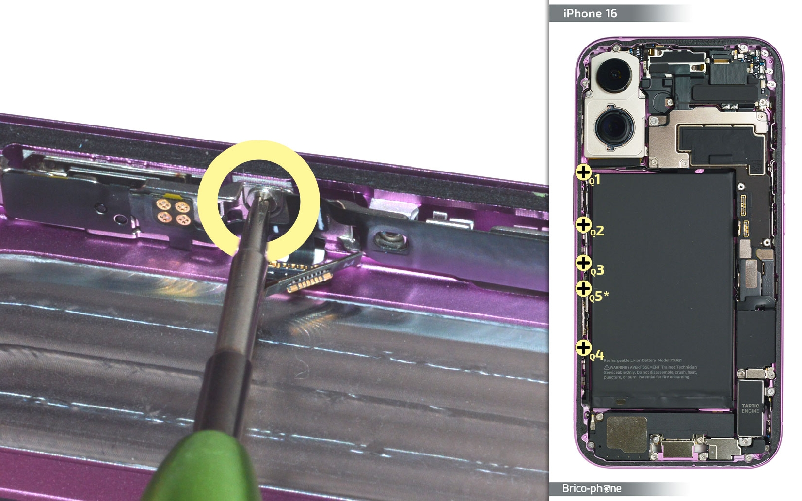 Guide de réparation sur iPhone 16 photo 2