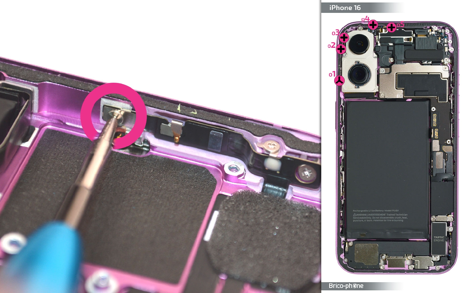 Guide de réparation sur iPhone 16 photo 1
