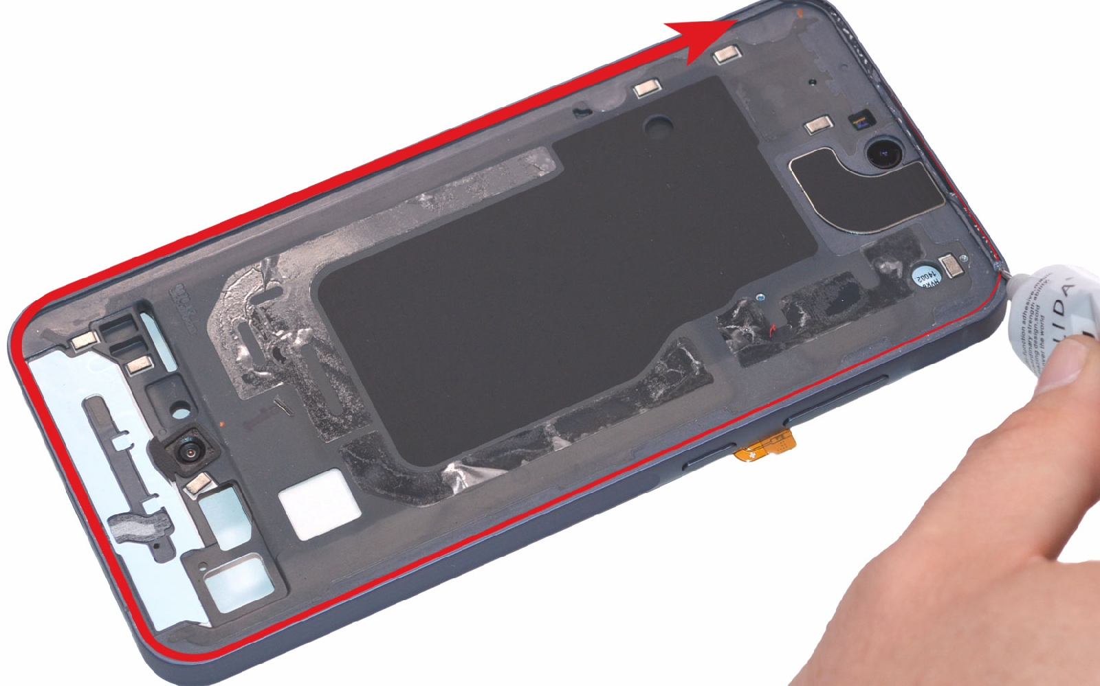 Comment changer l'écran seul sur Galaxy A55 (5G) photo 2