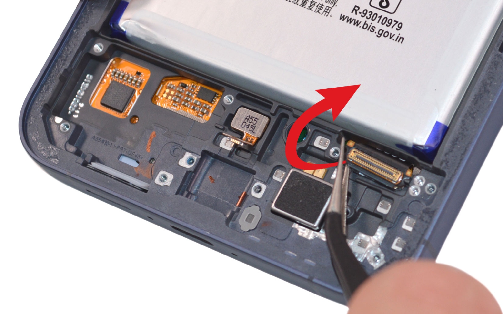 Comment changer l'écran seul sur Galaxy A55 (5G) photo 2