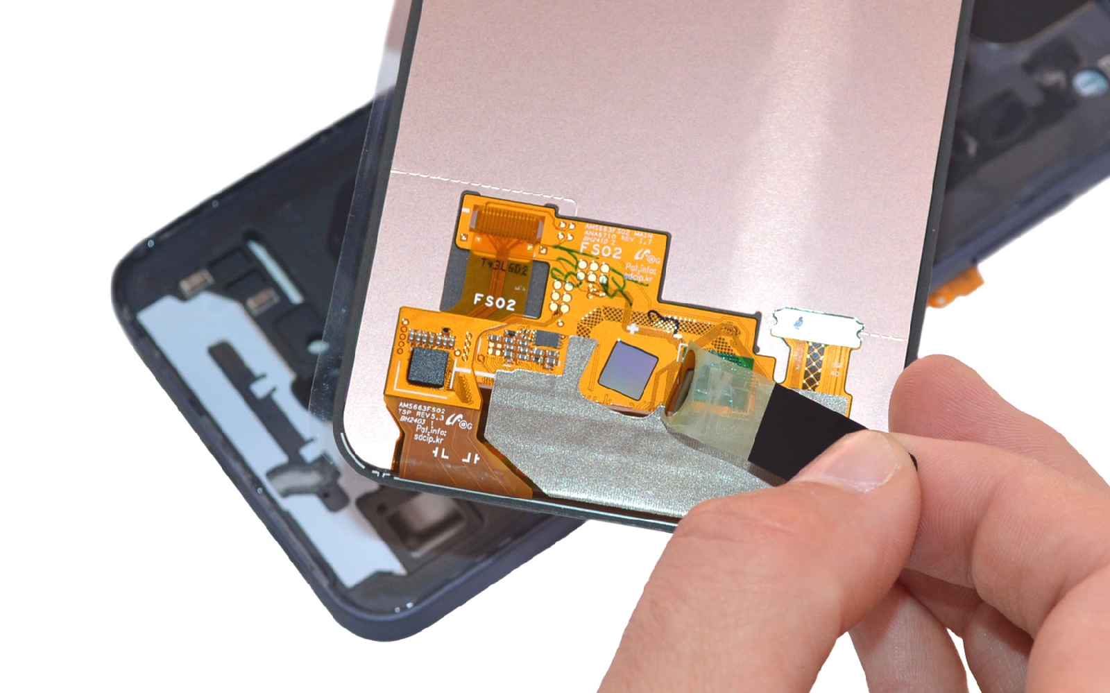 Comment changer l'écran seul sur Galaxy A55 (5G) photo 2