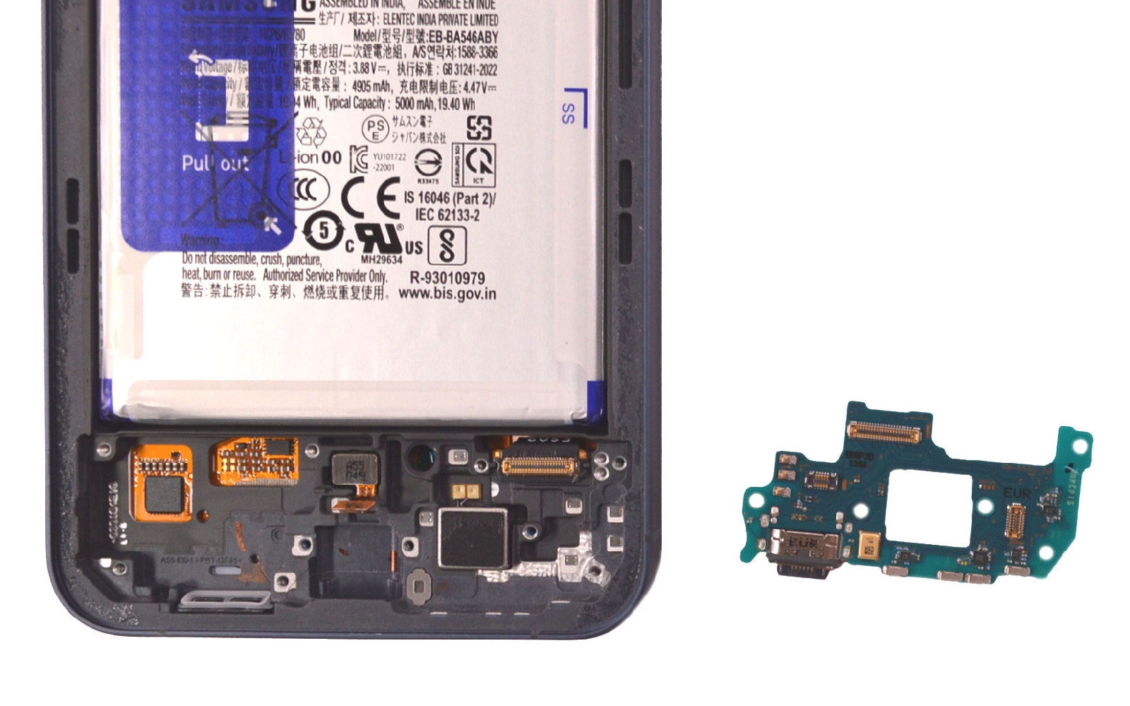 Comment changer l'écran seul sur Galaxy A55 (5G) photo 4