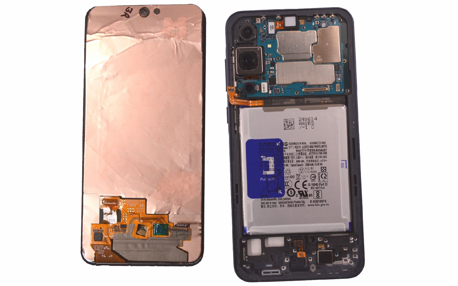 Comment changer l'écran seul sur Galaxy A55 (5G) photo 4