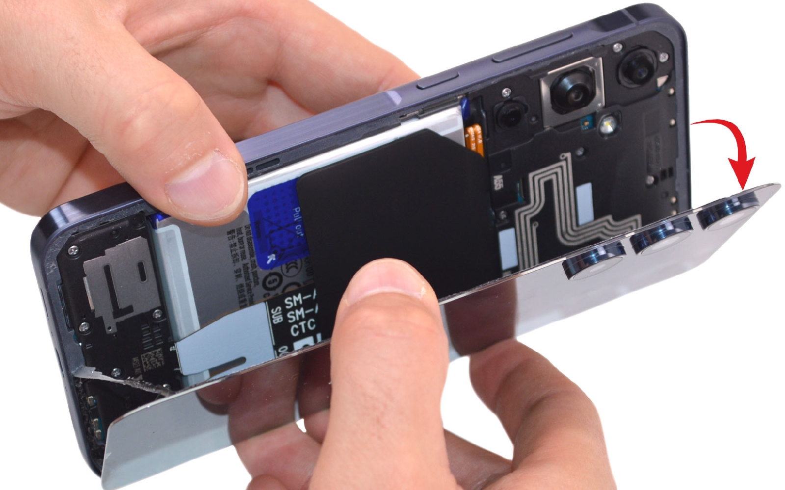 Comment changer la batterie sur Galaxy A55 (5G) photo 3