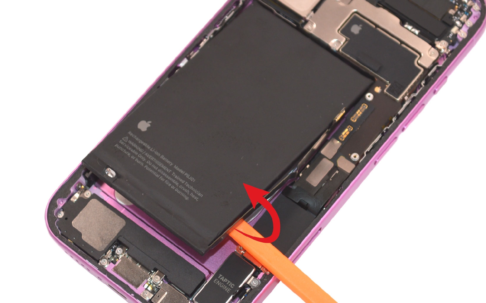 Comment changer la batterie sur iPhone 16 photo 2