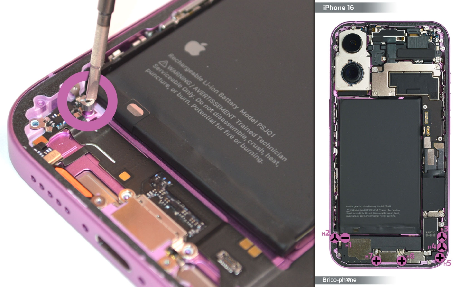 Comment changer le connecteur de charge  sur iPhone 16 photo 1