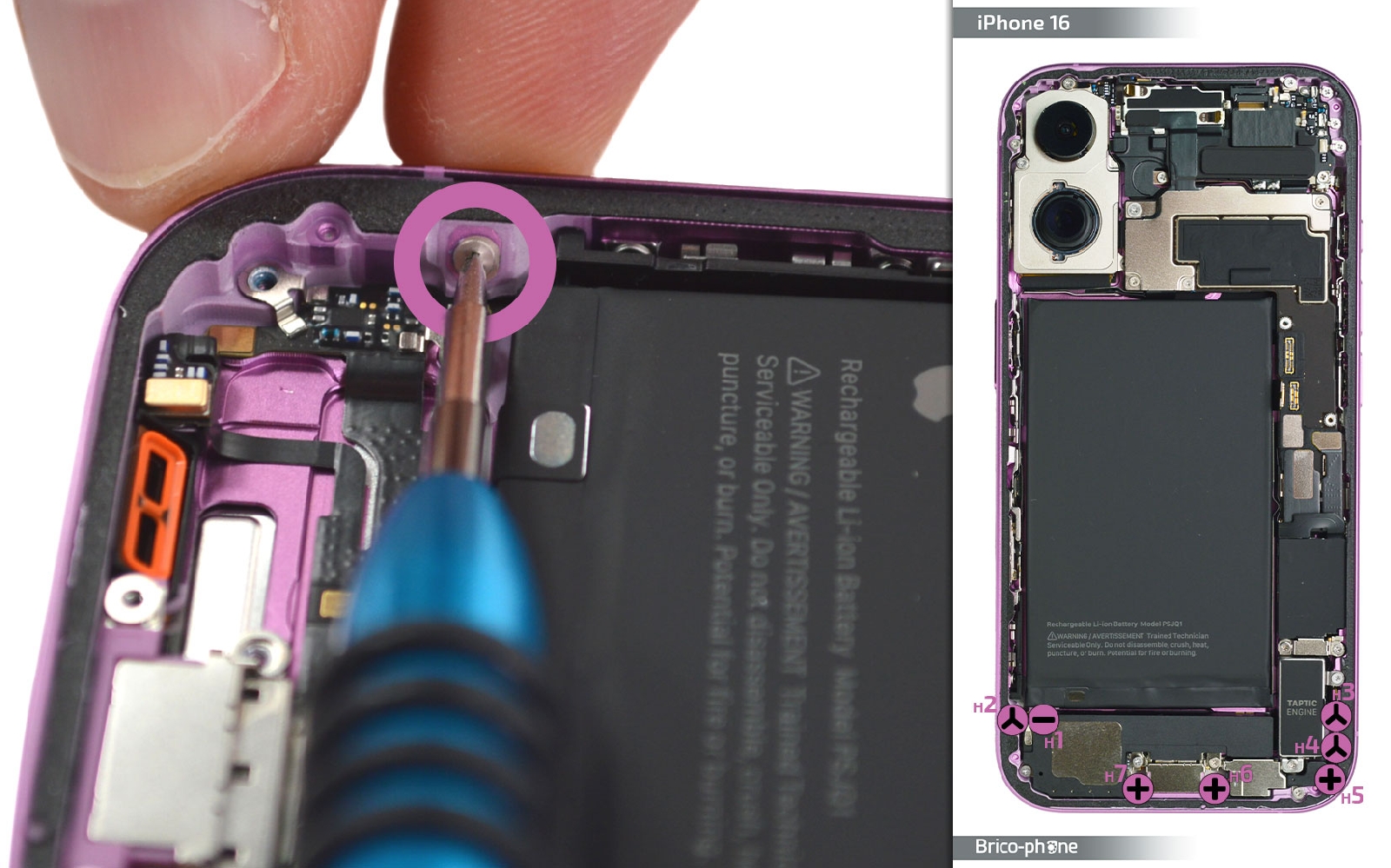 Comment changer le connecteur de charge  sur iPhone 16 photo 2