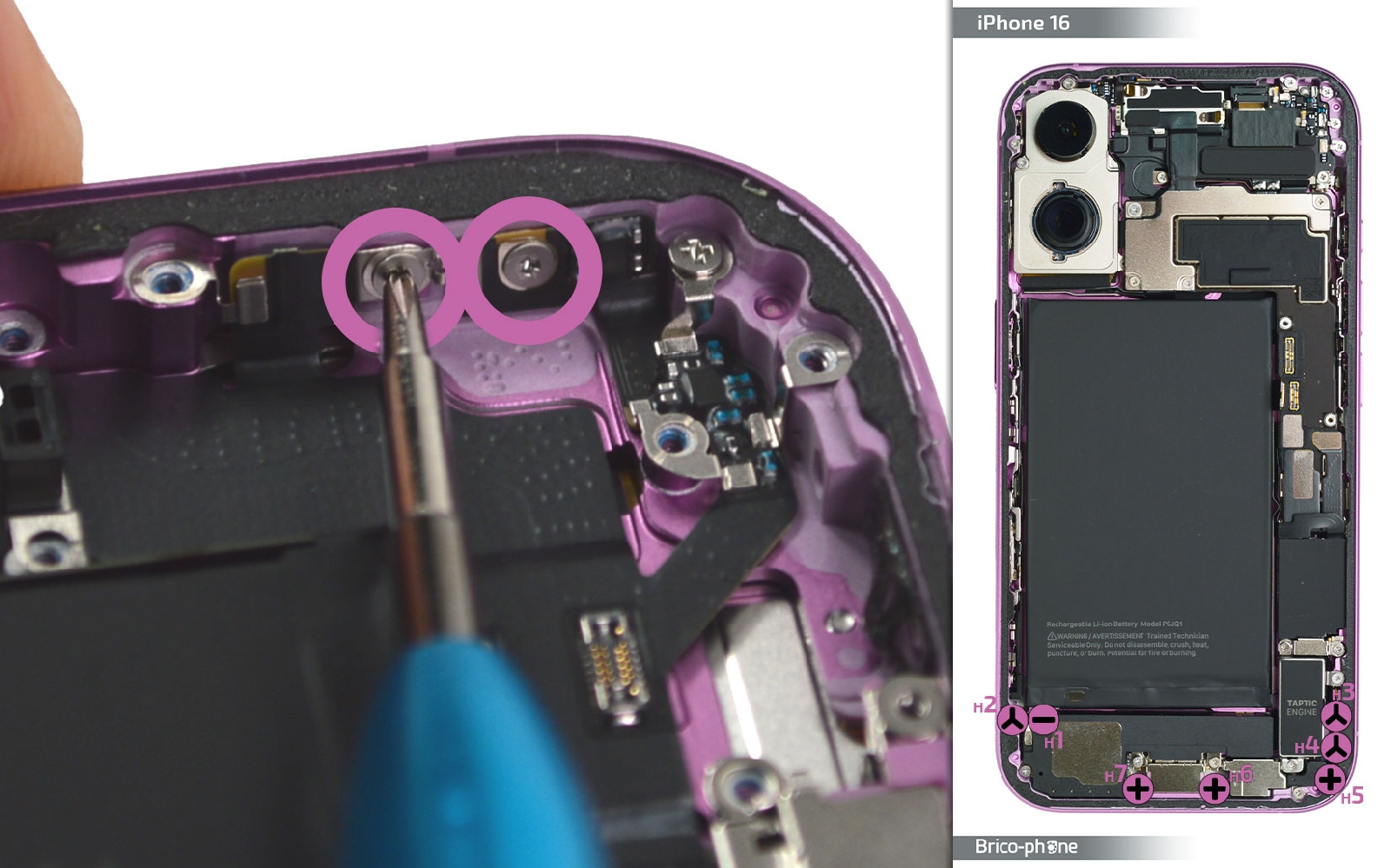 Comment changer le connecteur de charge  sur iPhone 16 photo 3