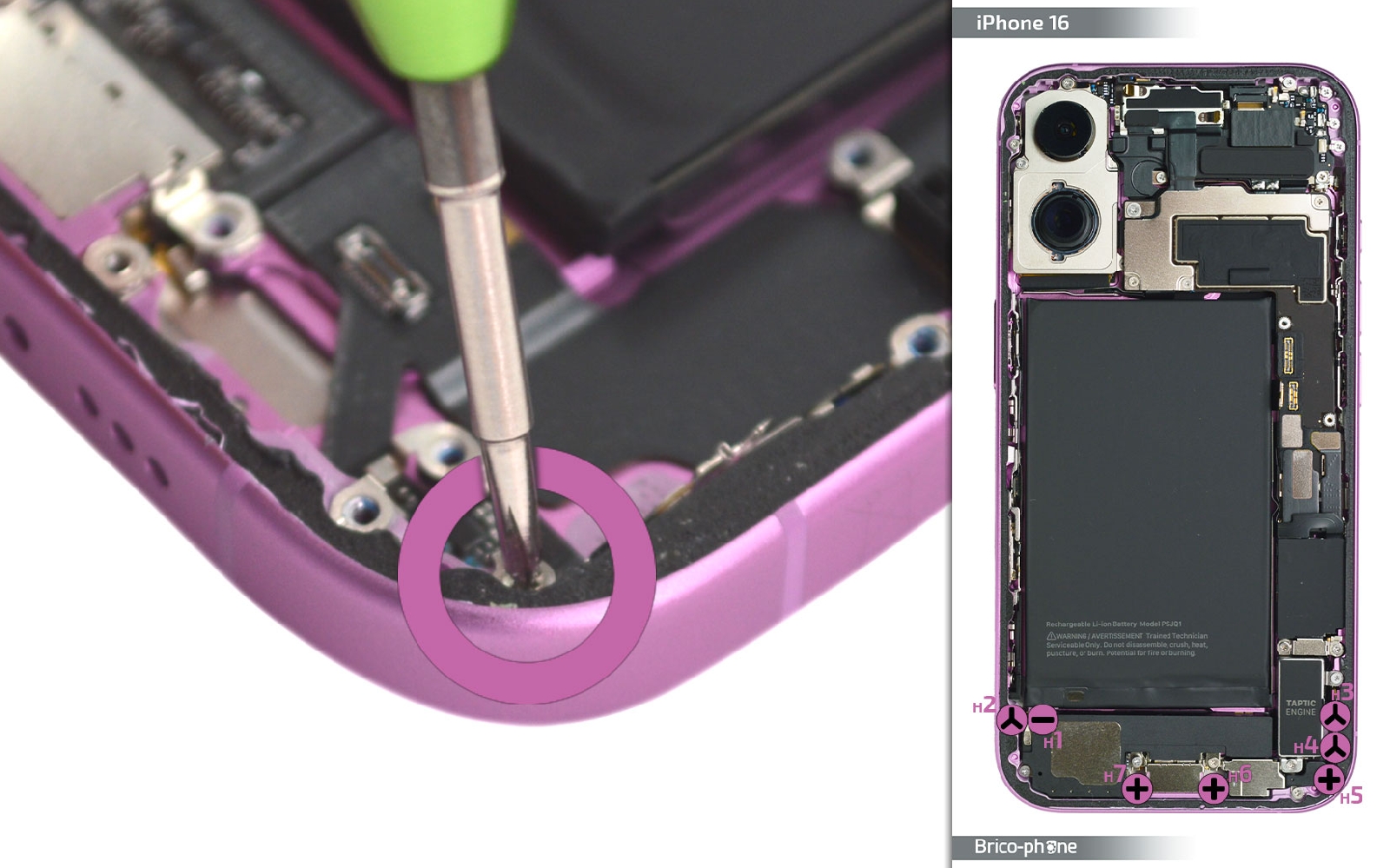 Comment changer le connecteur de charge  sur iPhone 16 photo 4