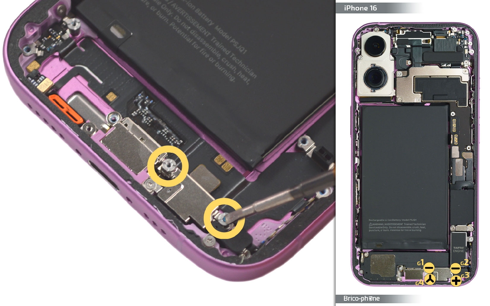 Comment changer le connecteur de charge  sur iPhone 16 photo 1