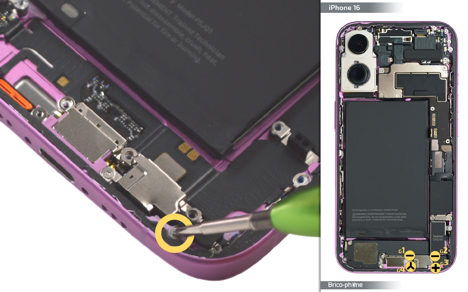 Comment changer le connecteur de charge  sur iPhone 16 photo 2