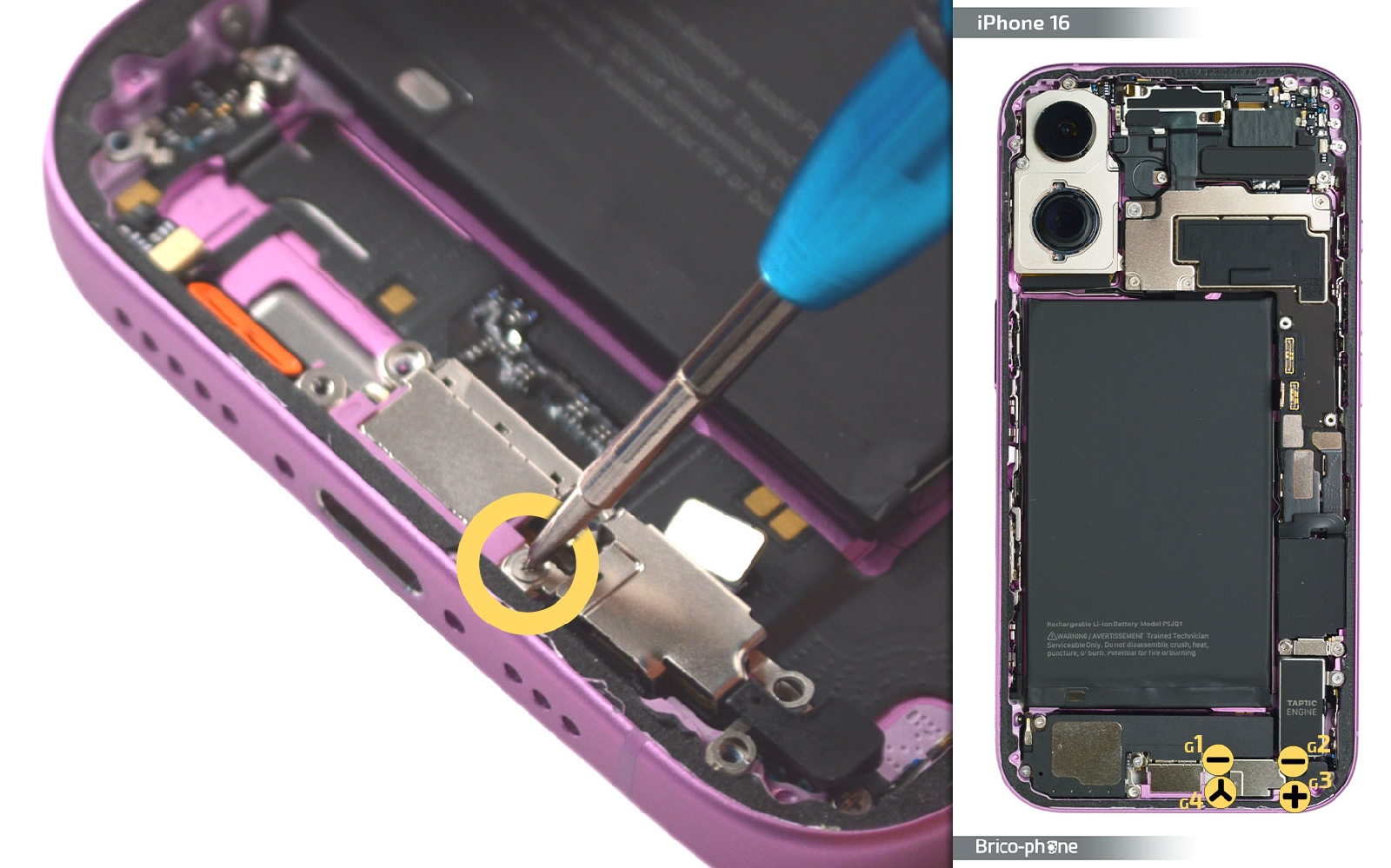 Comment changer le connecteur de charge  sur iPhone 16 photo 3