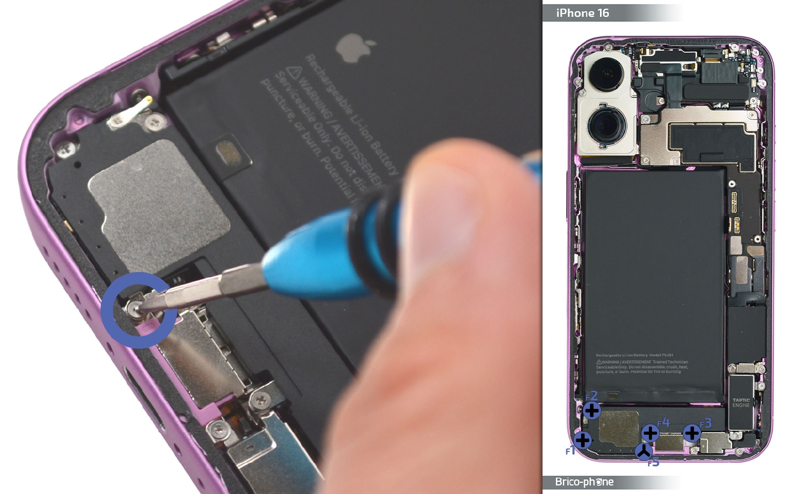 Comment changer le connecteur de charge  sur iPhone 16 photo 1