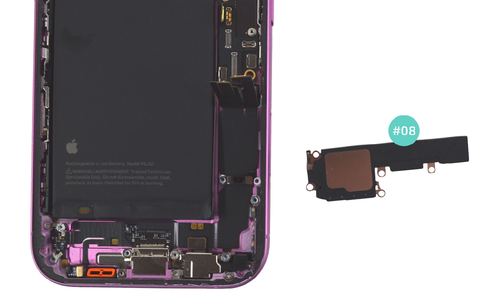 Comment changer le connecteur de charge  sur iPhone 16 photo 4