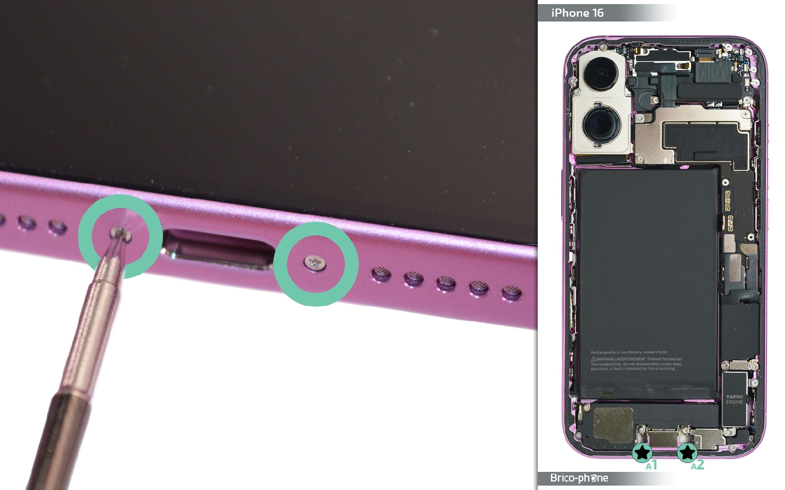 Comment changer le connecteur de charge  sur iPhone 16 photo 1