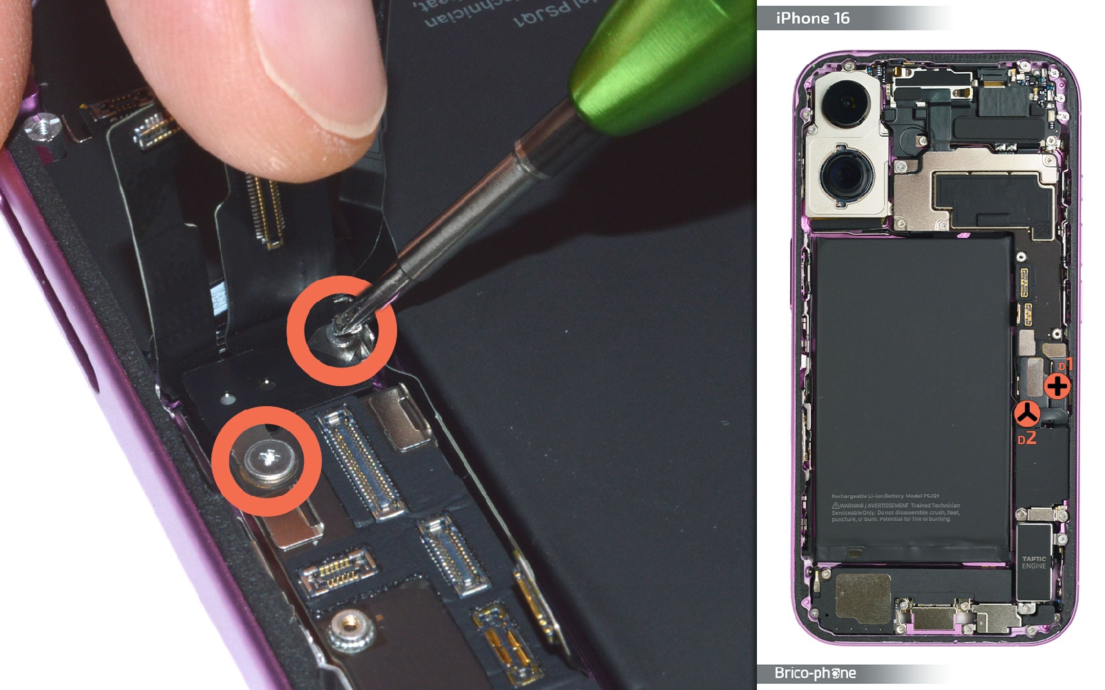 Comment changer le connecteur de charge  sur iPhone 16 photo 1