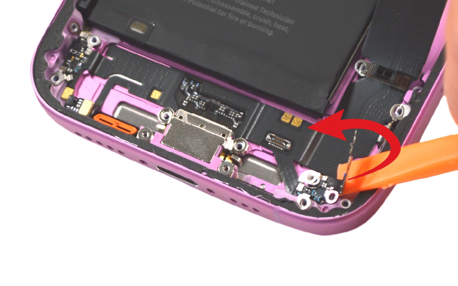 Comment changer le connecteur de charge  sur iPhone 16 photo 3