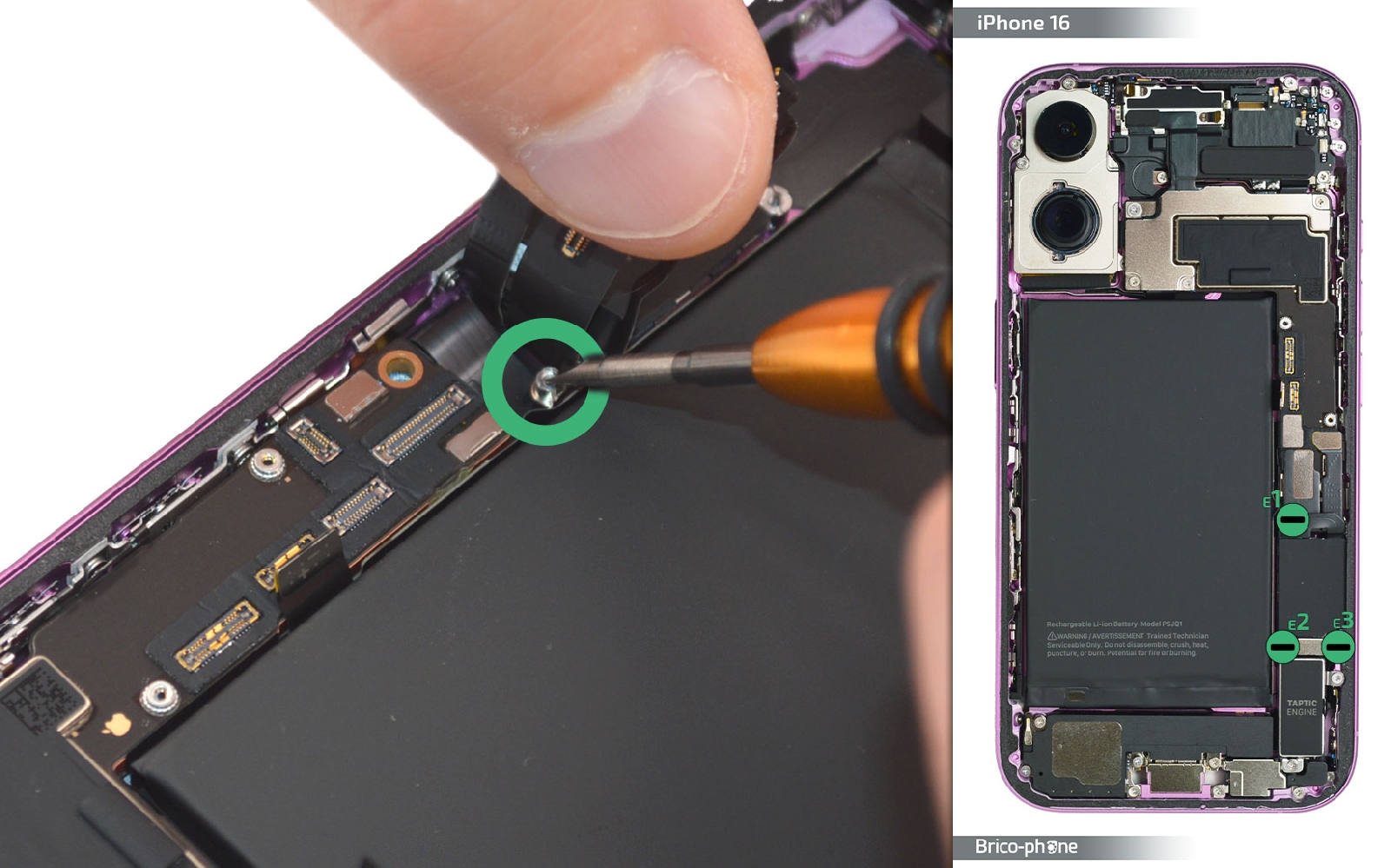 Comment changer le connecteur de charge  sur iPhone 16 photo 2