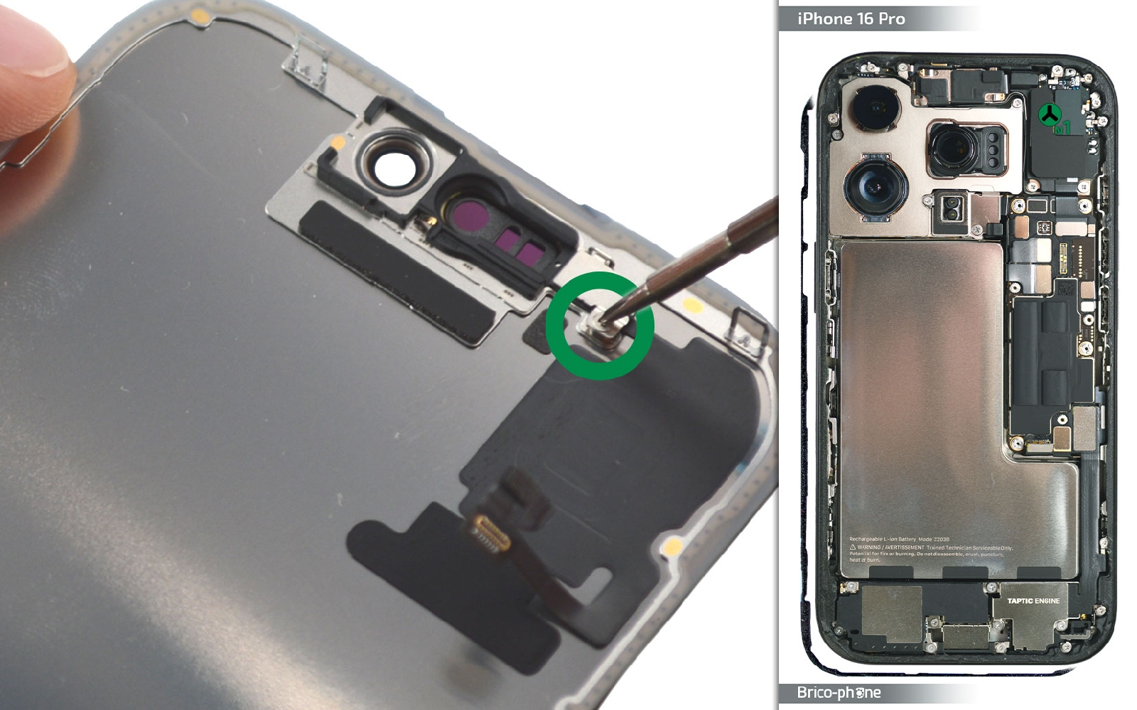 Guide de réparation sur iPhone 16 Pro photo 1