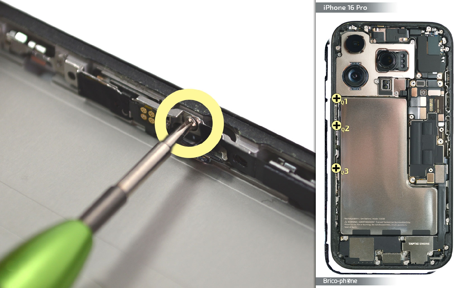 Guide de réparation sur iPhone 16 Pro photo 1