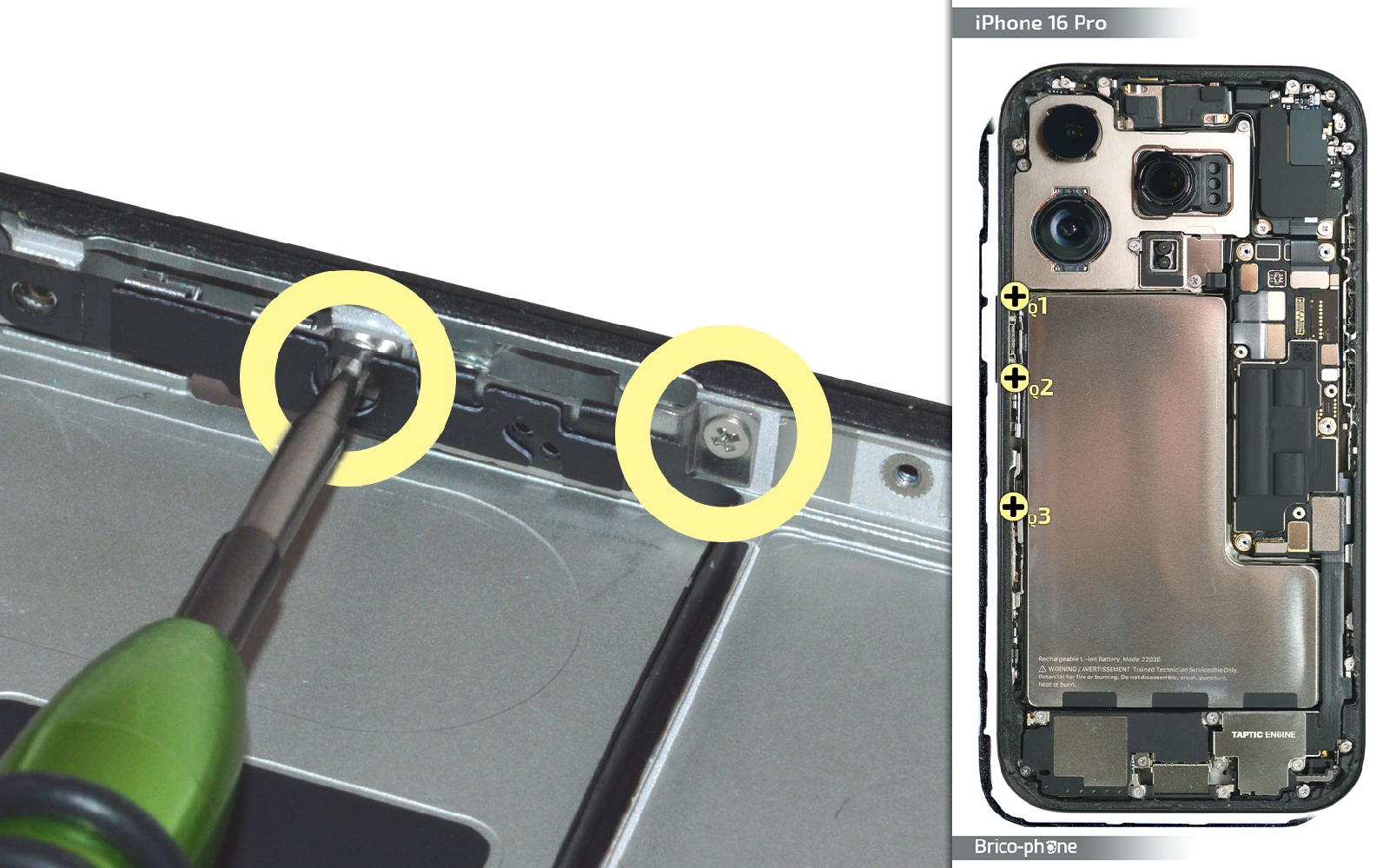 Guide de réparation sur iPhone 16 Pro photo 2