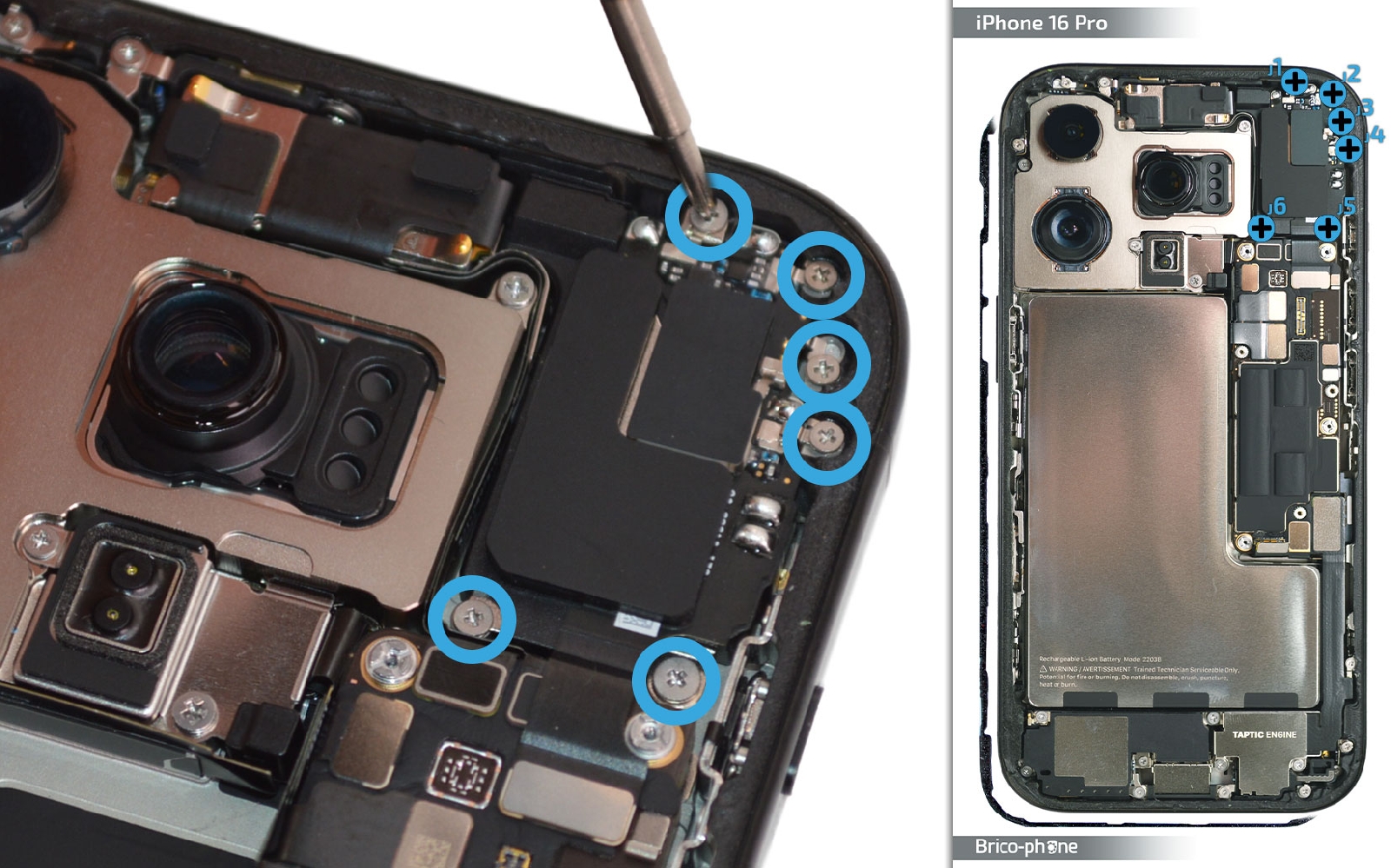 Guide de réparation sur iPhone 16 Pro photo 1